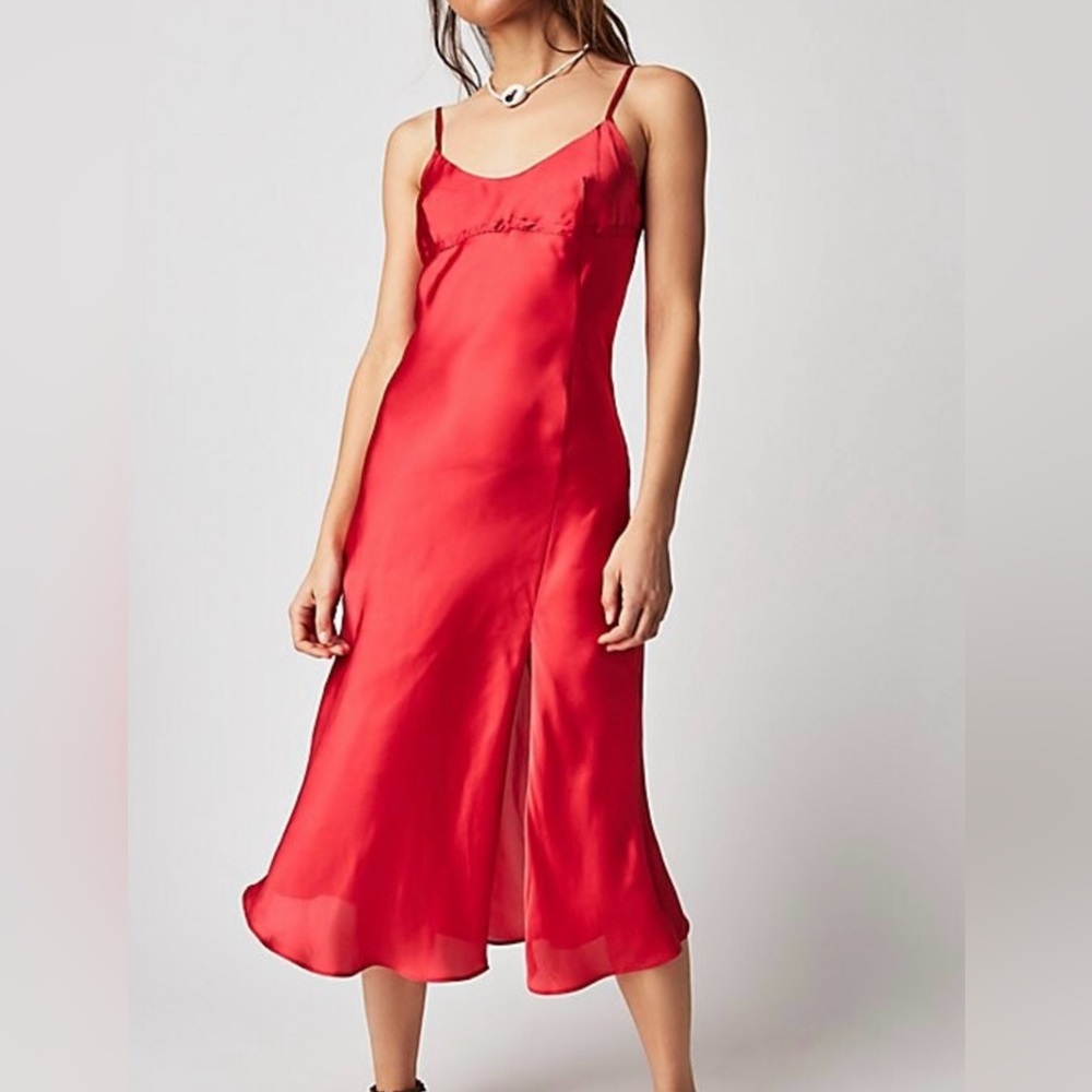 Free People intimately right this way bias slip dress